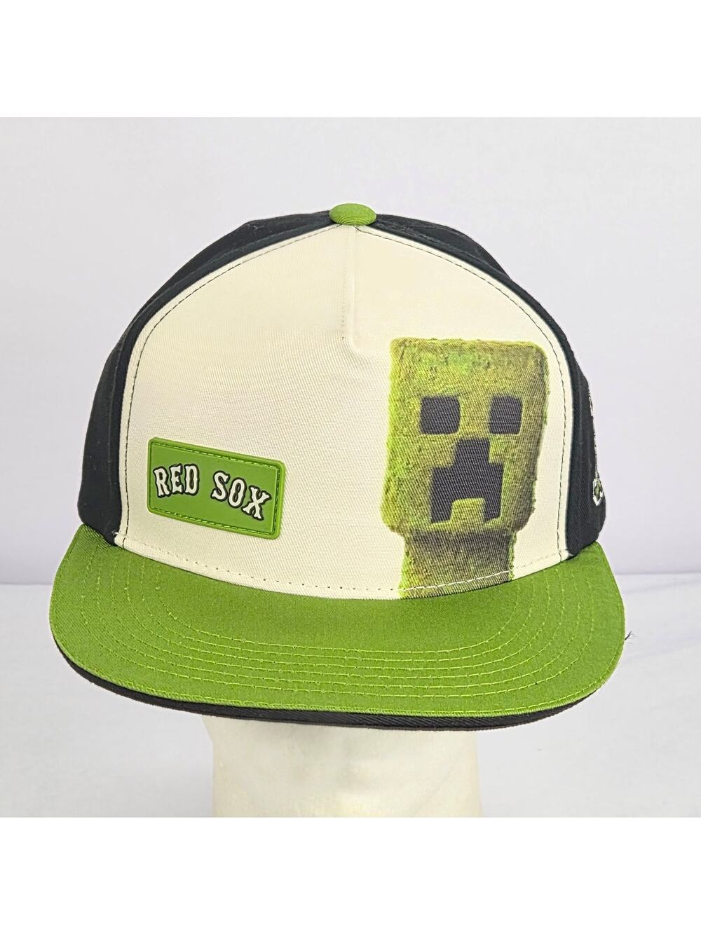 Boston Red Sox Minecraft Movie Promo Hat Snapback New Unworn Creeper